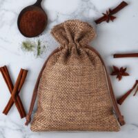 Bolsas de yute 18 x 24 cm - natural oscuro Viajes