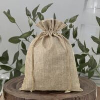 Bolsa grande de yute 30 x 40 cm - natural Bolsas grandes de yute