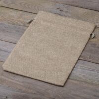 Bolsa grande de yute 30 x 40 cm - natural Ropa y ropa interior