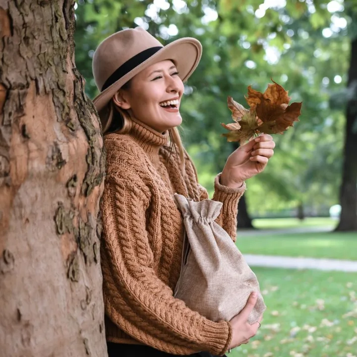 Bolsa grande de yute 55 x 75 cm - natural Bolsa de yute