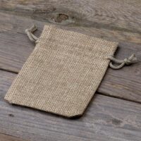 Bolsas de yute 9 x 12 cm - natural Halloween