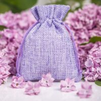 Bolsas de yute 9 x 12 cm - violeta claro Bolsas pequeñas 9x12 cm