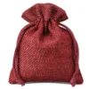 Bolsas de yute 9 x 12 cm - granate Bolsas granate