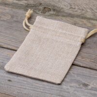 Bolsas de yute 9 x 12 cm - natural claro Bolsas pequeñas