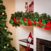 Bolsas de yute con calendario de adviento, tamaño 12 x 15 cm - verde y rojo + números rojos y verdes Todos los productos