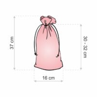 Bolsa metálico 16 x 37 cm - dorado San valentín