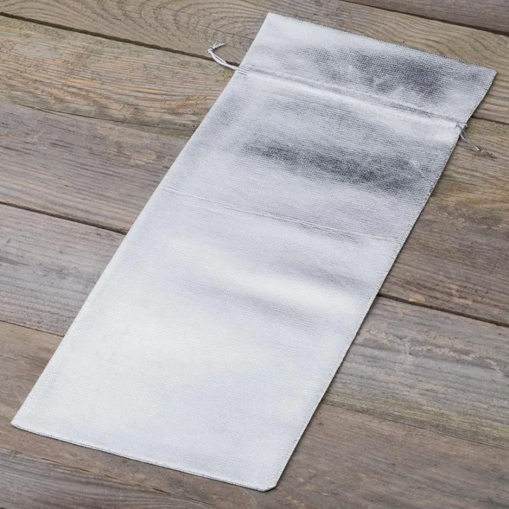 Bolsa metálico 16 x 37 cm - gris plata Bolsas plata / gris