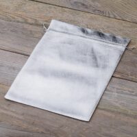 Bolsas metálico 18 x 24 cm - gris plata Ropa y ropa interior