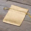 Bolsas metálico 8 x 10 cm - dorado Bolso de la Navidad