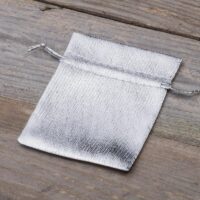 Bolsas metálico 8 x 10 cm - gris plata Bolsas ocasionales