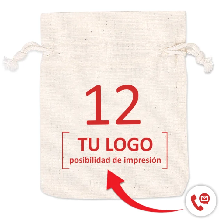 Bolsa de algodón 38 x 42 cm con asas largas - negro Bolsas con impresion