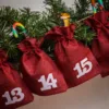 Calendario de Adviento bolsas de yute 13 x 18 cm: granate + números blancos Todos los productos
