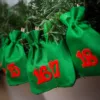 Calendario de adviento bolsas de yute 13 x 18 - verde + números rojos Todos los productos