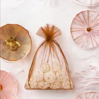 Bolsas de organza 13 x 18 cm - marrón Bolsas medianas 13x18 cm