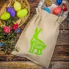 Bolsa grande estilo lino con dimensiones de 30 x 40 cm - Pascua - conejo Bolsas de lino