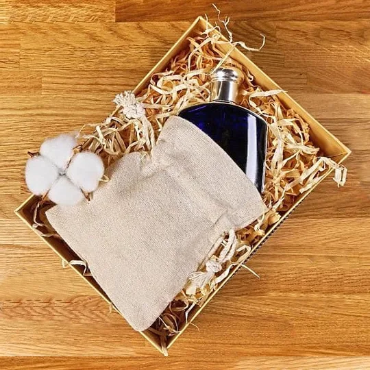 Bolsa de lino ecológica como embalaje de regalo perfecto