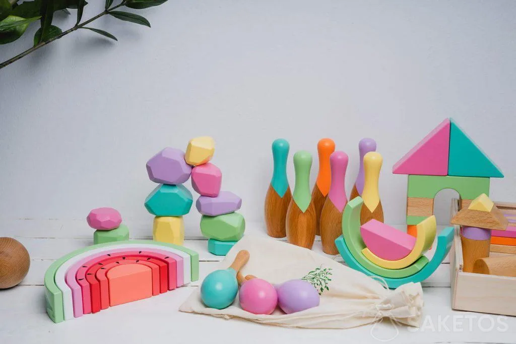 2.Juguetes de madera para niños.
