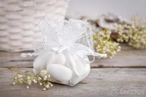 Bolsa de organza perfecta para un rosario de comunión