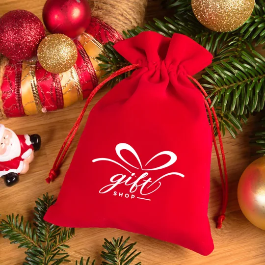 Bolsa de regalo de Navidad impresa