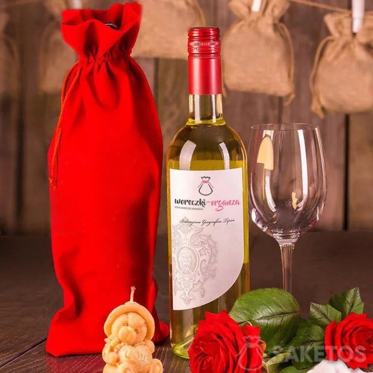Bolsa de regalo para vino 16x 37 cm
