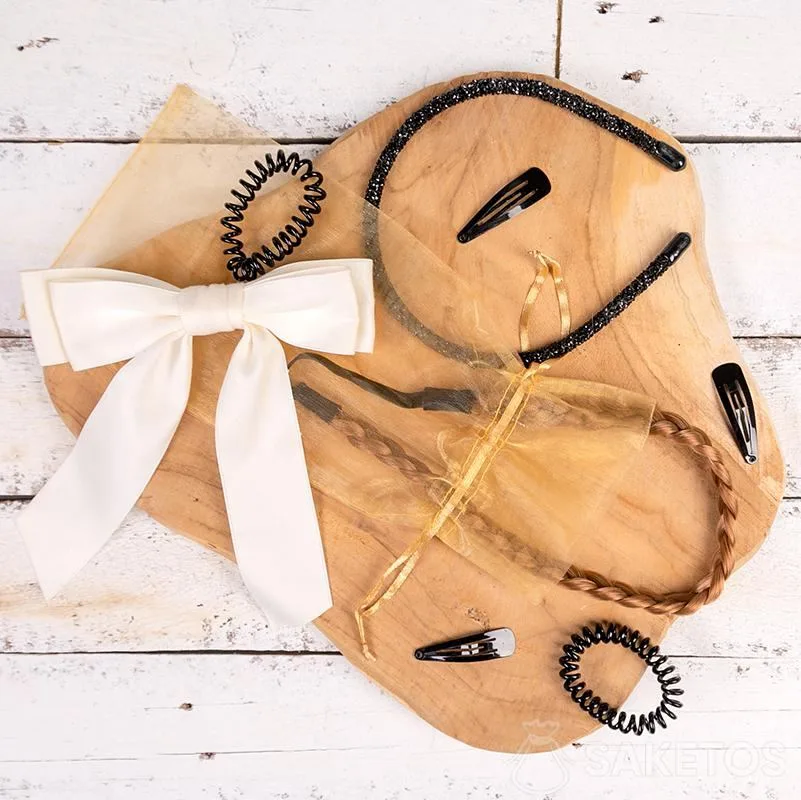 Bolsas de organza para horquillas, coleteros y otros complementos para el pelo