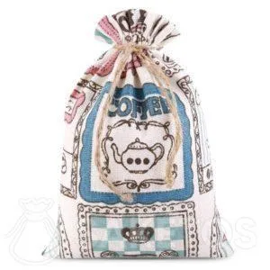 bolsas de lino en la cocina DIY