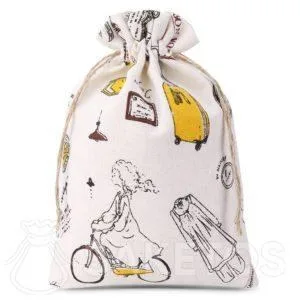 bolsas de lino en la cocina 