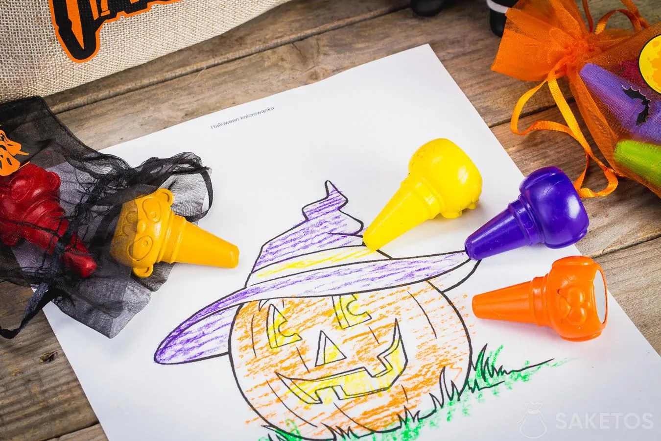 Las bolsas de Halloween también son adecuadas para almacenar artículos pequeños