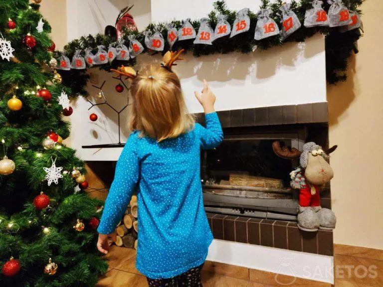 ¡A su hijo definitivamente le encantará su calendario de Adviento de bolsa de yute!
