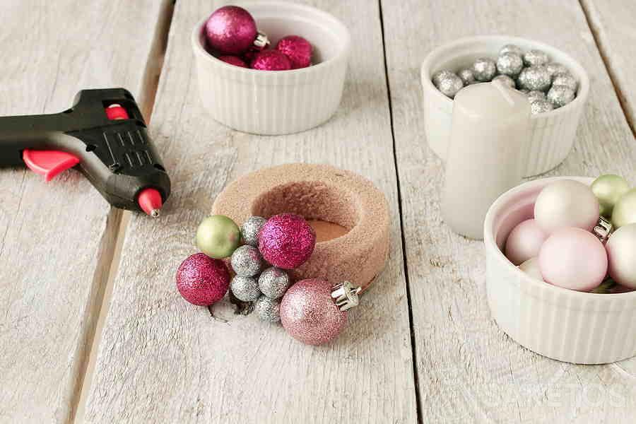 Ideas para candelabros navideños hechos a mano