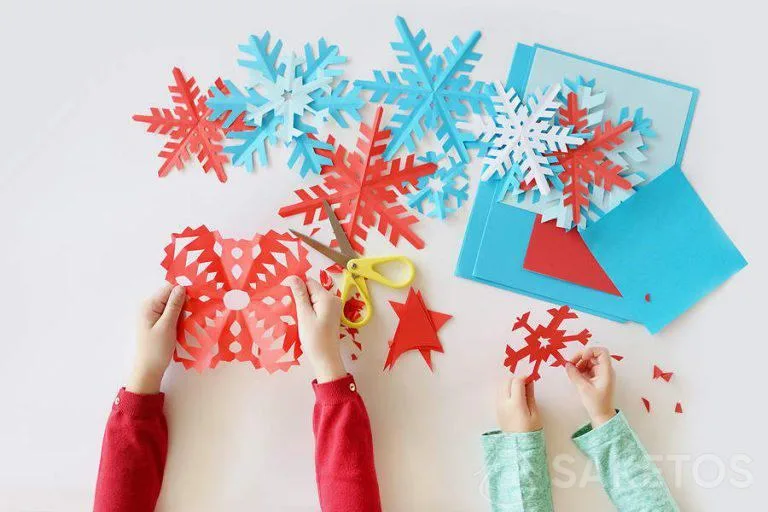 Copos de nieve de papel: cómo hacerlos
