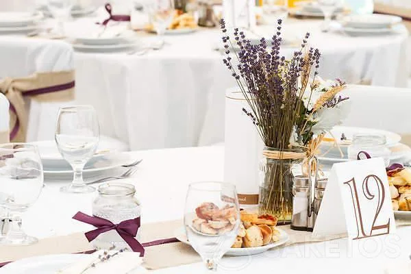 Decoración de boda en lavanda