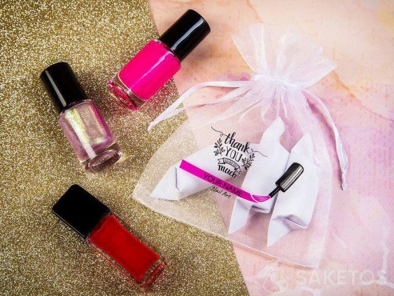 Bolsa de organza con logotipo personalizado para pequeños regalos y acciones promocionales
