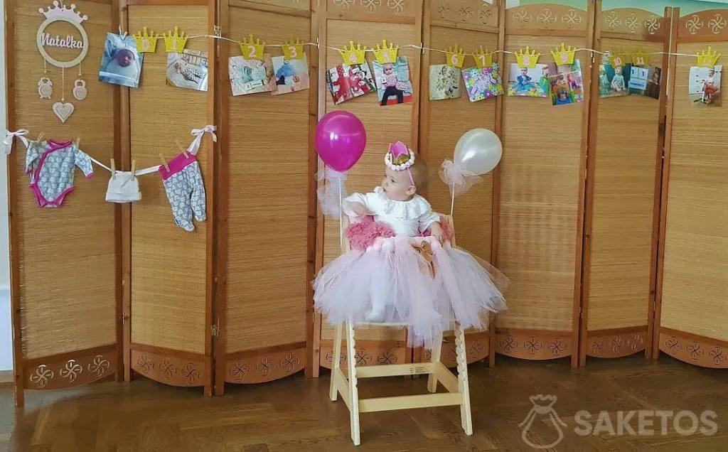 Guirnalda con dibujos de un niño - guirnalda para un niño de un año