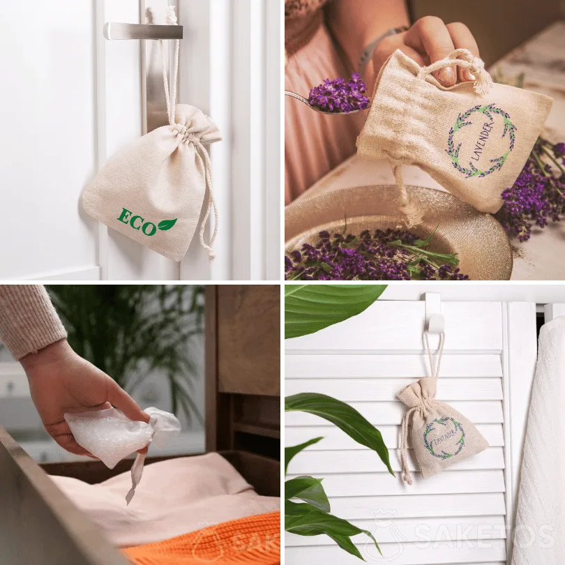 Bolsas aromáticas y colgadores para puertas para hoteles