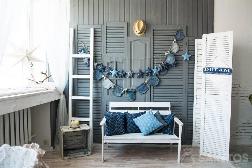 Jeans (Denim) en decoración de interiores