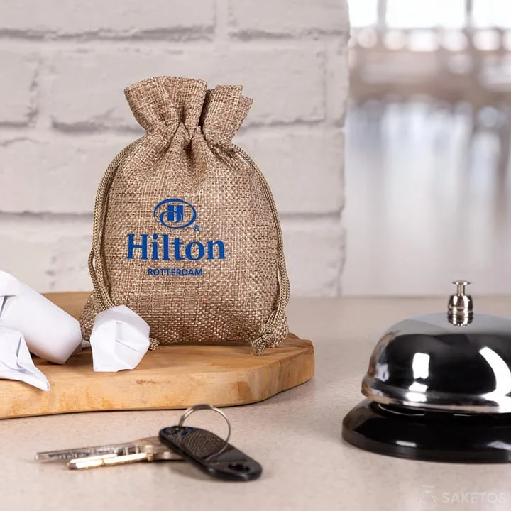 Embalaje ecológico para hoteles - bolsa con logo