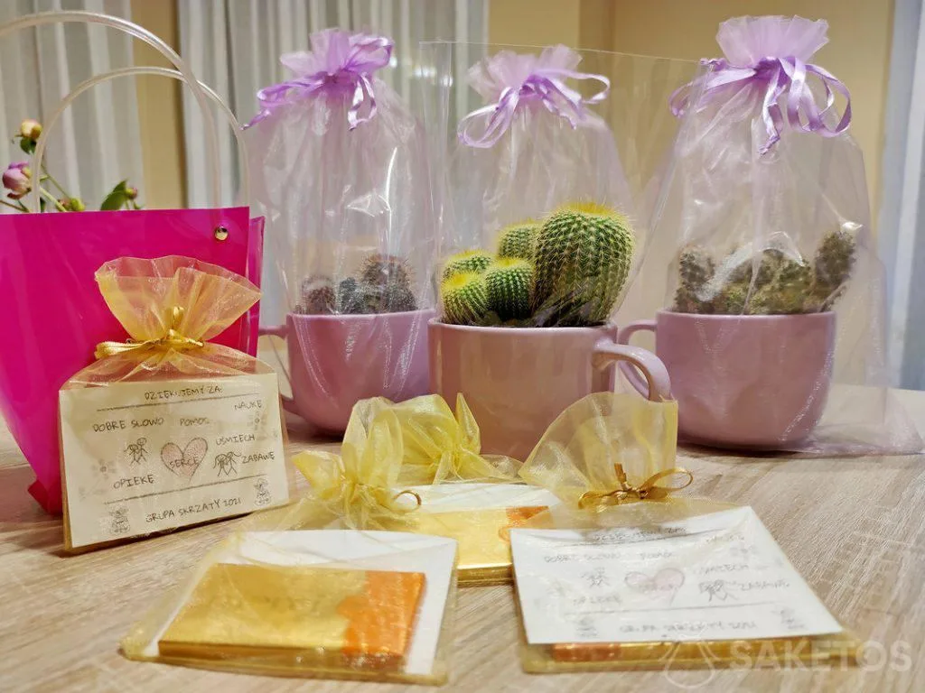 Embalaje de regalo para maestros: para el día de maestro y para el final de curso