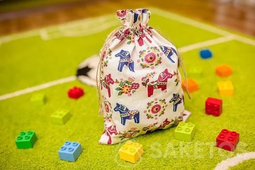 Bolsa decorativa para la habitación infantil para bloques de Lego Duplo