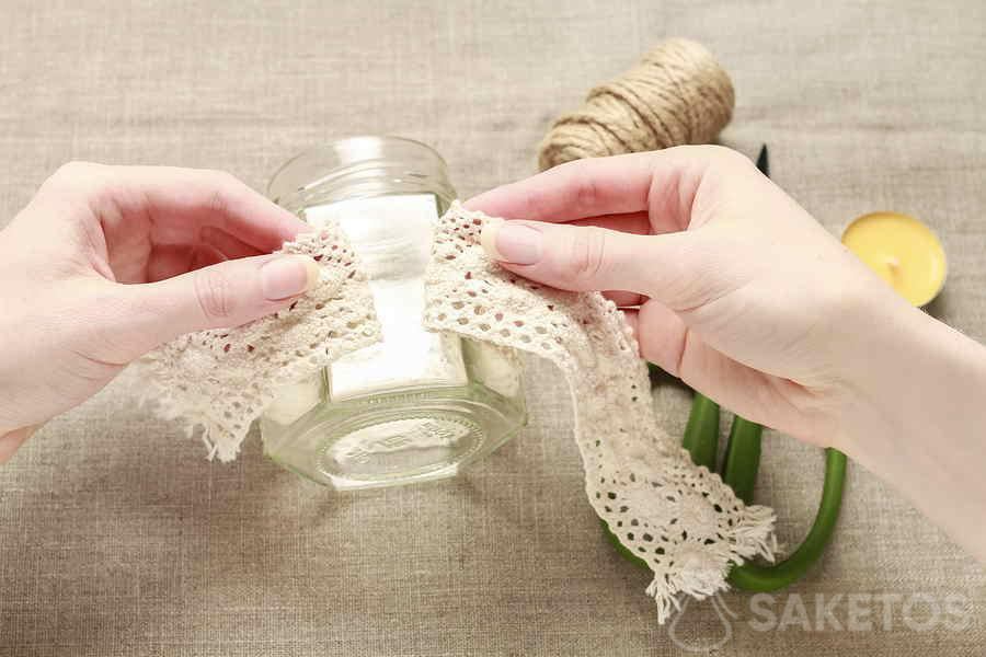 Cómo hacer un candelabro de tarro - instrucciones paso a paso