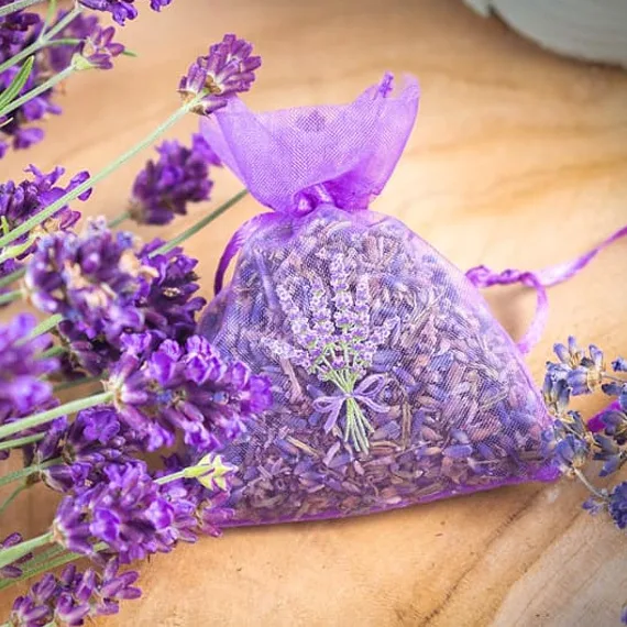 Saquito de lavanda – con logo de empresa, regalo aromático