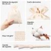 Detalles de fabricación y gramaje - bolsas de algodón eco