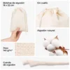 Bolsas de algodón natural - material ecológico y tejido
