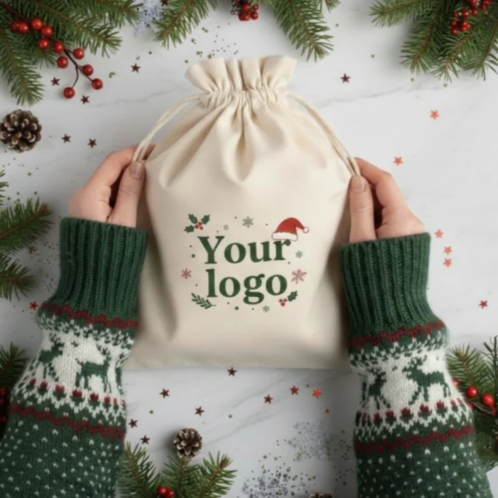 Bolsitas de Navidad con logo